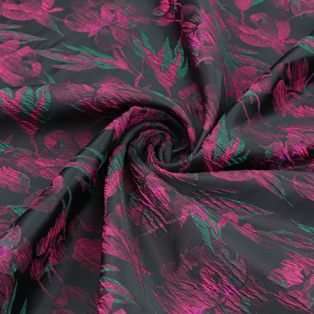 Jacquard Fabric - Iris - Pink