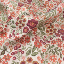 Jacquard Matelassé - Buttercup Floral - Orange + Green