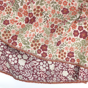 Jacquard Matelassé - Buttercup Floral - Orange + Green