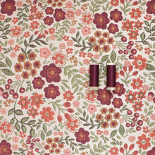 Jacquard Matelassé - Buttercup Floral - Orange + Green