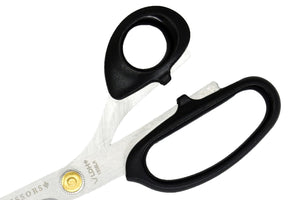 Fabric Shears - 8" Traditional Silver Lightweight Left Handed - LDH Scissors