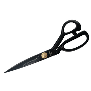 Fabric Shears - 10" Midnight Edition Rubber Handle - LDH Scissors