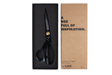 Fabric Shears - 9" Midnight Edition Rubber Handle - LDH Scissors