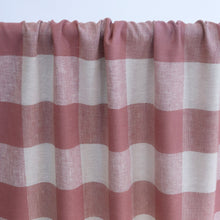 Linen Viscose - Buffalo Check - Rose Pink - SALE