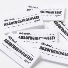 Little Rosy Cheeks - Pack Of 6 Sewing Labels - Organic Cotton Absofucking Luttely Ages