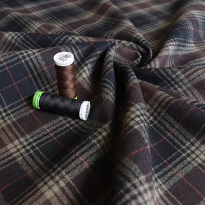 Mammoth Flannel - Robert Kaufman - Coffee - END OF BOLT 133cm