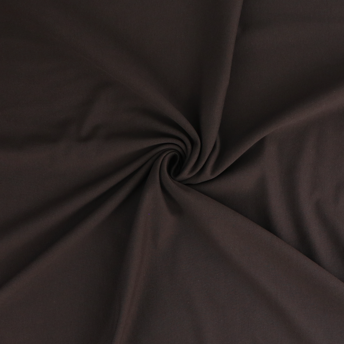 Organic Cotton French Terry - Chocolate Brown