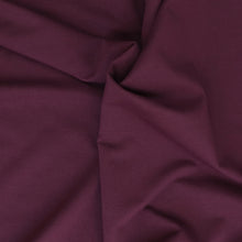 Organic Cotton French Terry - Aubergine Purple - END OF BOLT 107cm