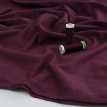 Organic Cotton French Terry - Aubergine Purple - END OF BOLT 107cm