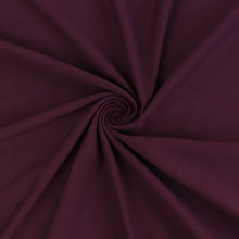 Organic Cotton French Terry - Aubergine Purple - END OF BOLT 107cm