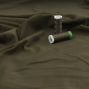 Organic Cotton French Terry - Khaki Green