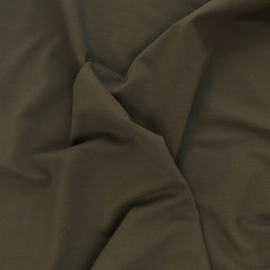 Organic Cotton French Terry - Khaki Green