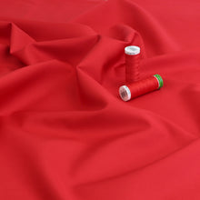 Organic Cotton Poplin - Poppy Red