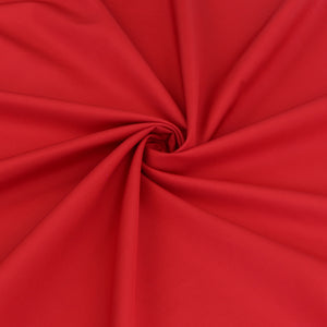 Organic Cotton Poplin - Poppy Red