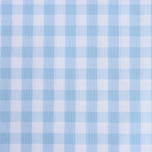 Gingham Yarn Dyed Cotton - Pale Blue - END OF BOLT 79cm