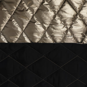 Quilted Coating - Champagne Gold