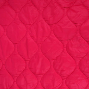 Quilted Coating - Hot Pink