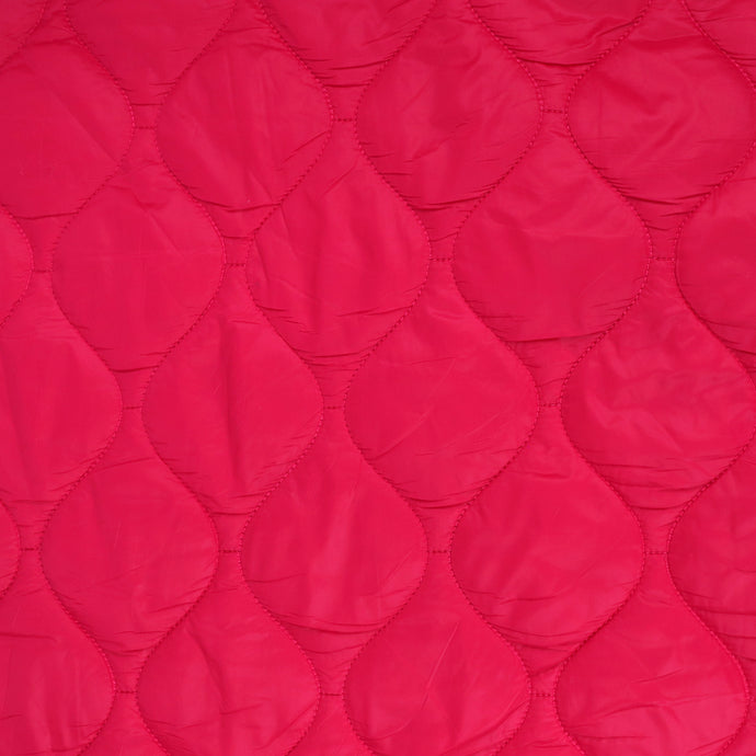 Quilted Coating - Hot Pink