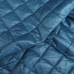 Quilted Coating - Petrol Diamond