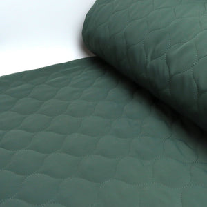 Quilted Coating - Sage Wavy