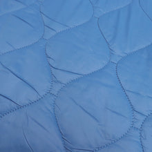 Quilted Coating - Sky Blue Art Deco