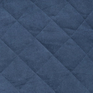 Quilted Corduroy Coating - Blue