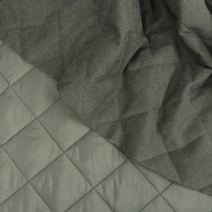 Quilted Corduroy Coating - Green