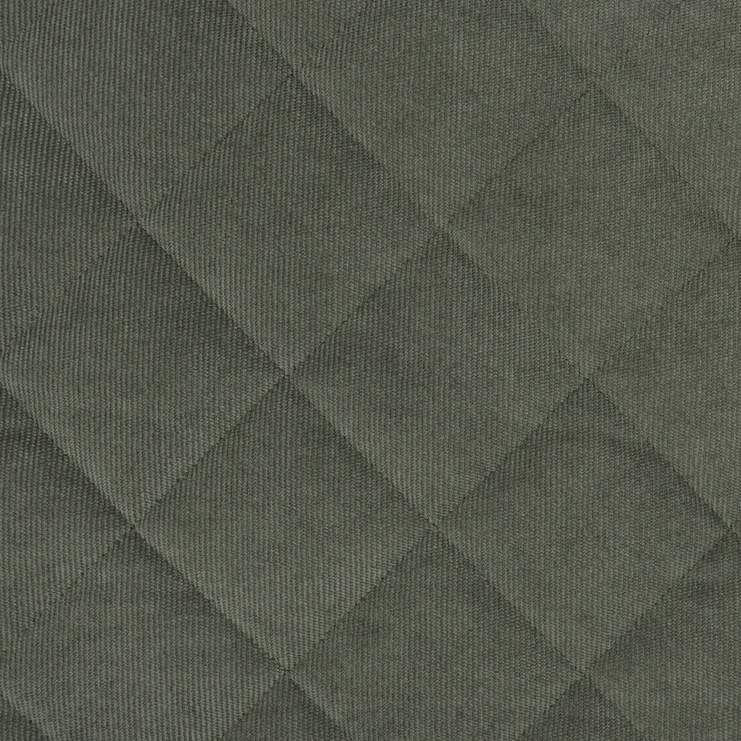 Quilted Corduroy Coating - Green