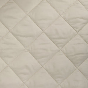 Quilted Corduroy Coating - Light Cream