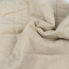 Quilted Corduroy Coating - Light Cream