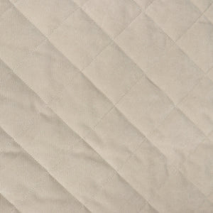 Quilted Corduroy Coating - Light Cream