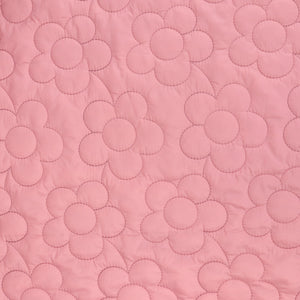 Quilted Double Sided Coating - Pink Flowers