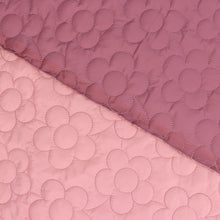 Quilted Double Sided Coating - Pink Flowers