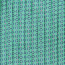 Quilted Double Sided Fabric - Summer Flowers - Blue + Green