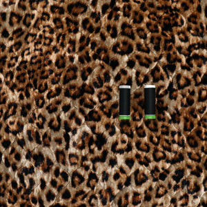 Quilted Velvet Coating - Leopard