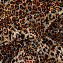 Quilted Velvet Coating - Leopard - END OF BOLT 44cm