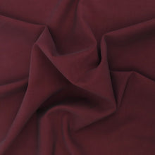 Sandwashed Viscose Twill - Maroon