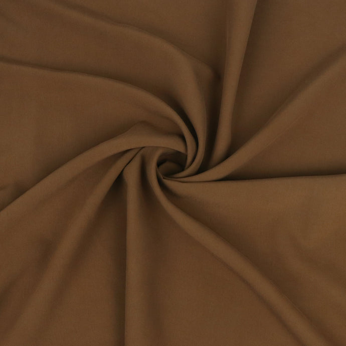 Sandwashed Viscose Twill - Nut Brown - END OF BOLT 95cm