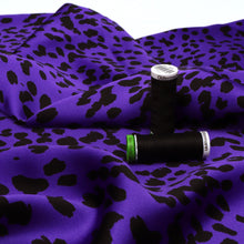 Satin - Leopard Amethyst Purple