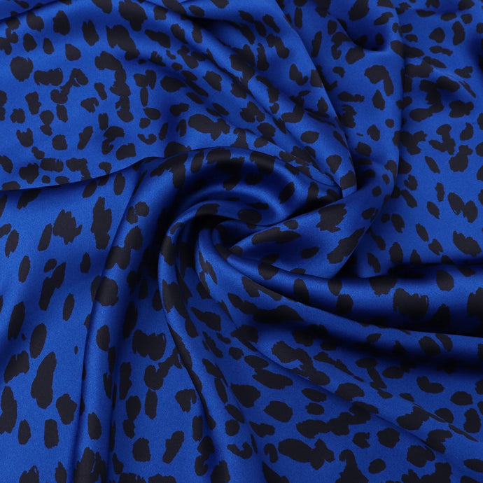 Satin - Leopard Sapphire Blue