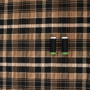 Seersucker - Brown Check
