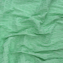 Seersucker - Shirred Stripe - Green - SALE