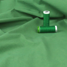 Stone Washed Cotton Poplin - Leaf Green - END OF BOLT 203cm