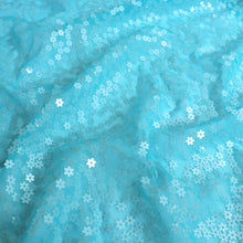 Tulle - Sequin Flowers - Turquoise