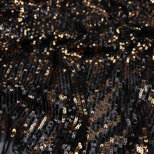 Tulle Sequins - Gold + Black Zebra - SALE