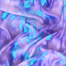 Viscose Blend Crepe - Tie Dye Palm Trees - END OF BOLT 145cm