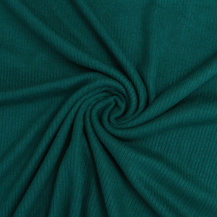 Viscose Blend Ribbed Jersey Knit - Green SEAMWORK