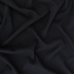 Viscose Blend Seersucker - Black