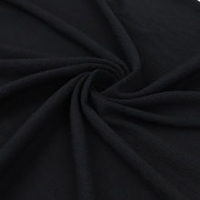 Viscose Blend Seersucker - Black