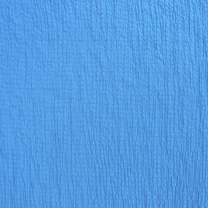 Viscose Blend Seersucker - Blue - END OF BOLT 96cm